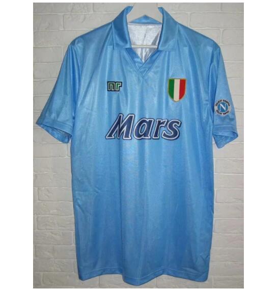 1990-91 Napoli Retro Home Kit Soccer Jersey